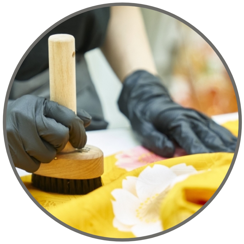 着物の寿命を延ばすクリーニングのイメージ